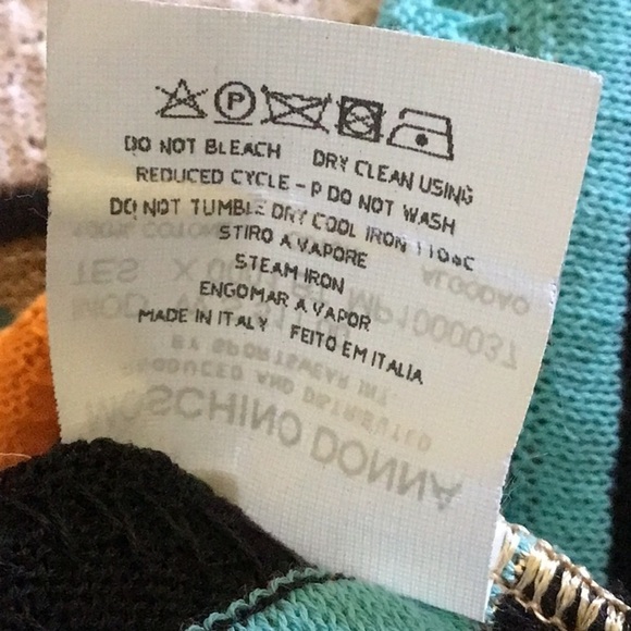 MOSCHINO Jeans multi colour stripe cardigan sz 12 - Picture 11 of 12